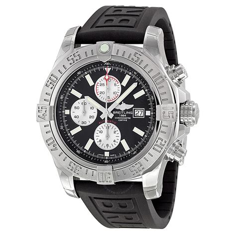 breitling black strap|Breitling straps for men.